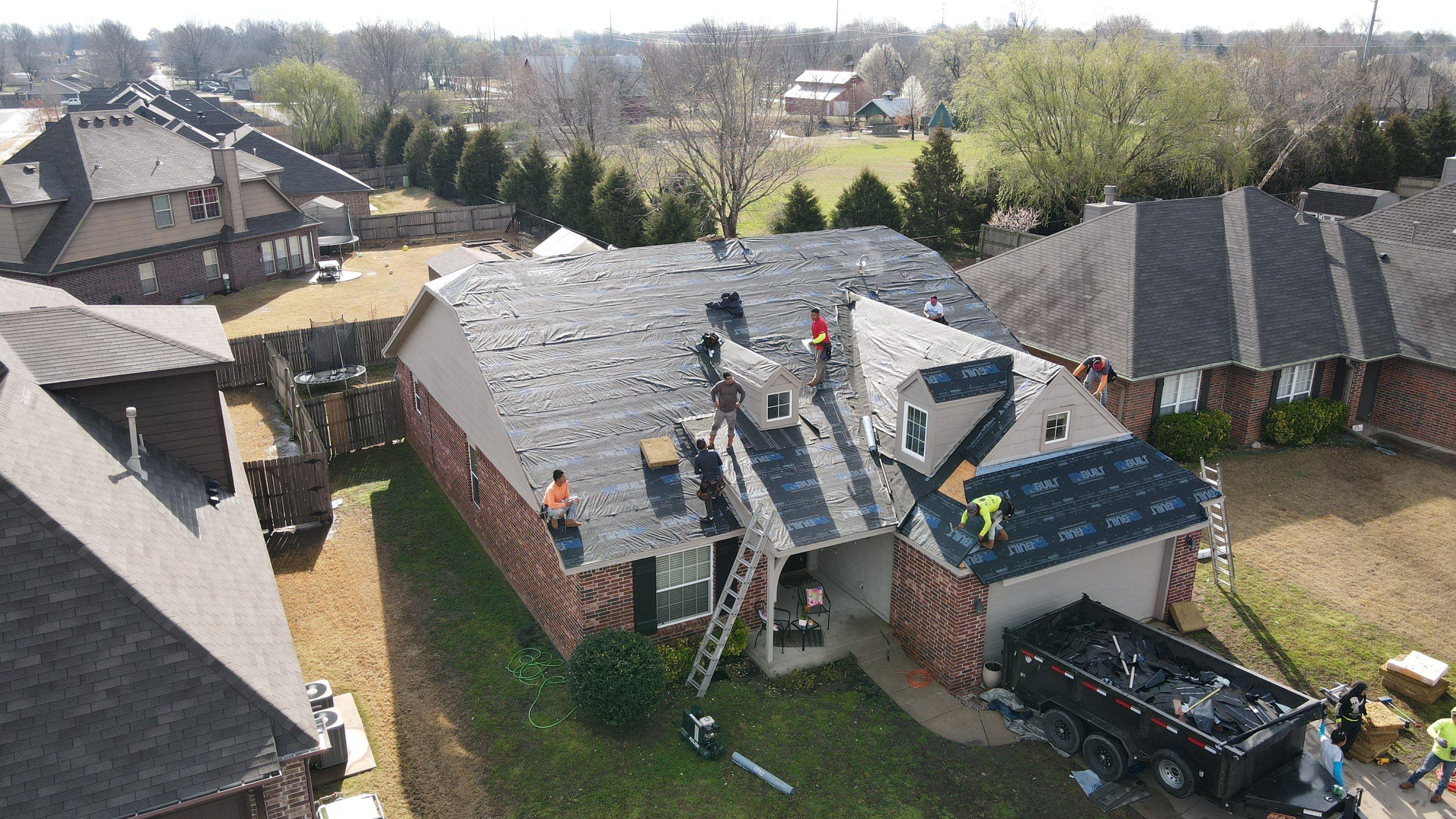 The first roof completed under the Average Joes Construction name