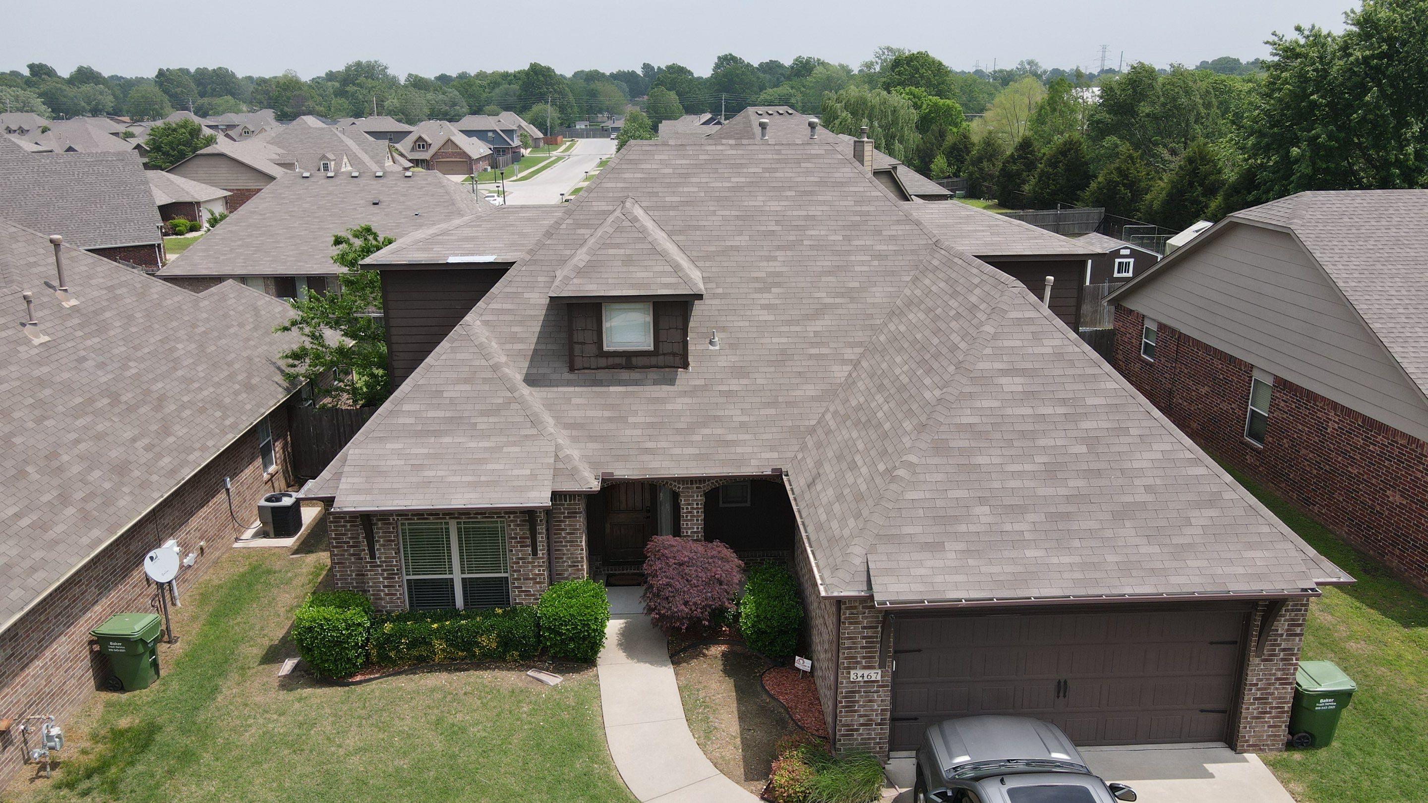 Tulsa roof that looks fine from the ground but is insurance eligible for replacement