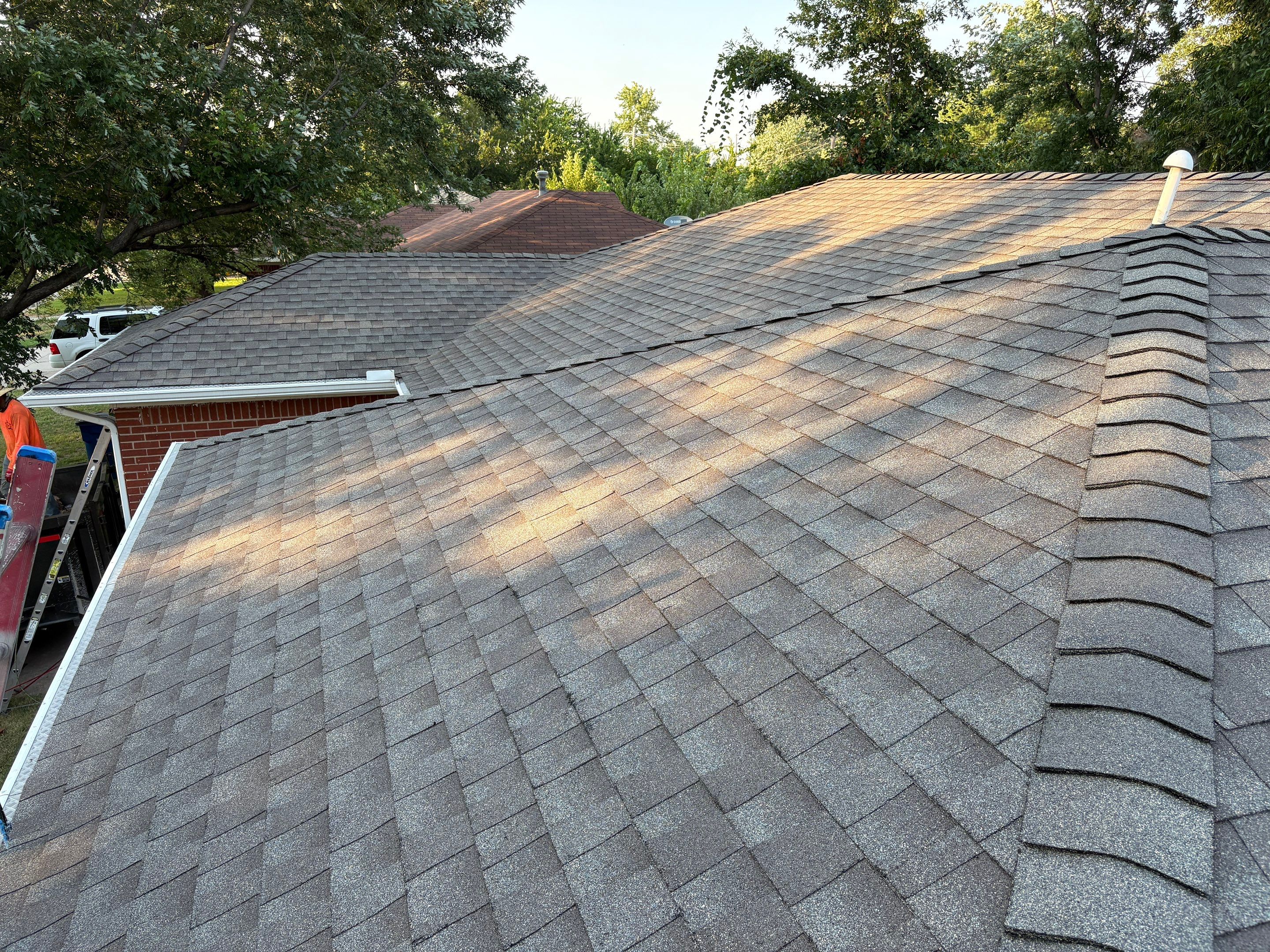 Veteran's home Riverside Tulsa full roof replacement after photo